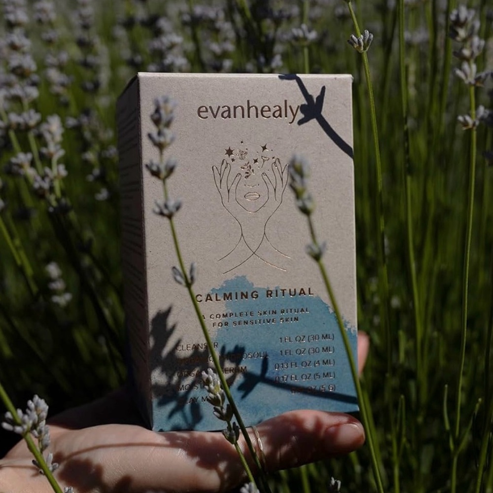 Evanhealy natural 5 step skin care set for sensitive skin. Clean beauty!